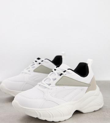 Raid Wide Fit Corneo Sneakers In White