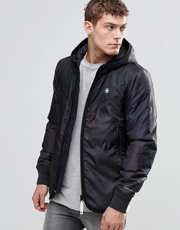 G-star Setscale Coat In Camo Print - Gray