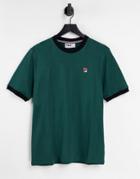 Fila Ringer T-shirt With Logo In Green