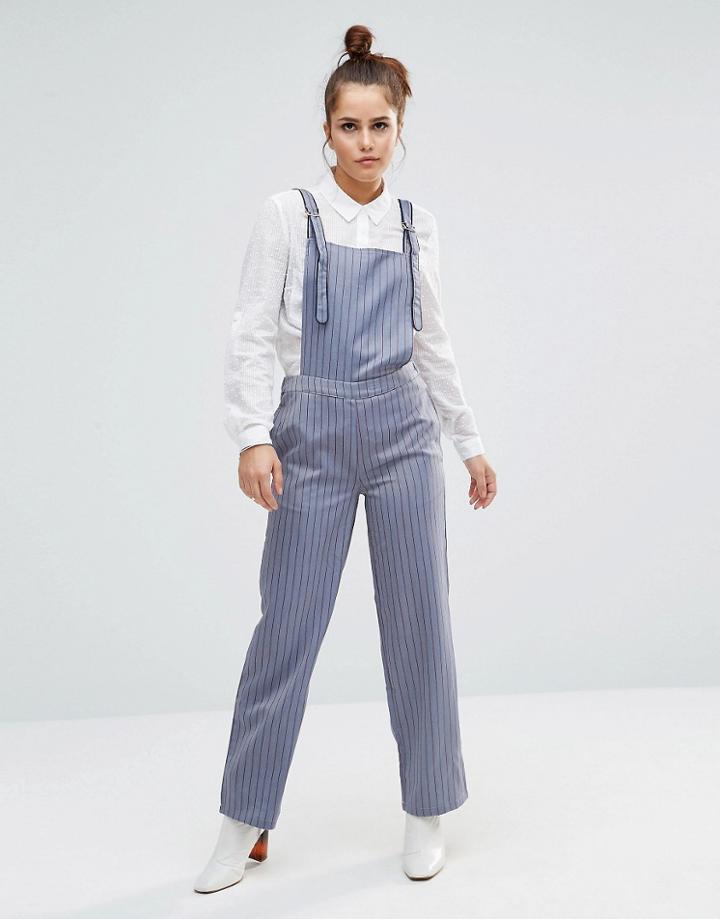 Sister Jane Daddy Long Legs Jumpsuit - Gray