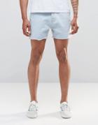 New Look Denim Shorts In Light Wash - Blue