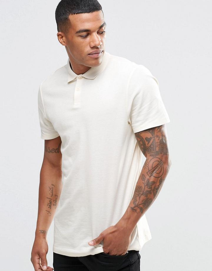 New Look Polo Shirt In Yellow - Yellow