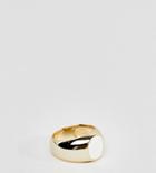 Serge Denimes Onyx Pinky Ring In Solid Silver With 14k Gold Plating - Gold