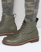 G-star Roofer Lace Up Leather Boots - Green