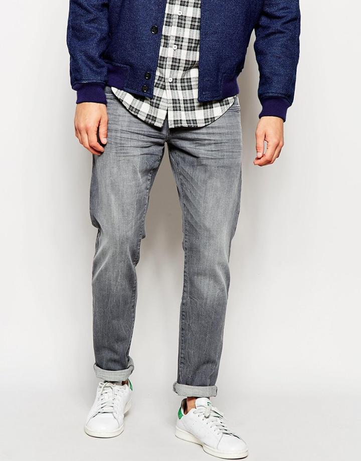 Esprit Washed Gray Jeans In Slim Fit - Washed Gray
