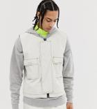 Noak Technical Vest In Off White - White