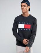 Tommy Jeans 90s Crew Sweatshirt In Black - Black