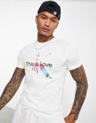 Calvin Klein Jeans Pride Capsule Chest Monogram Slim Fit T-shirt In White - Part Of A Set