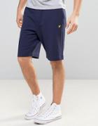 Lyle & Scott Sweat Shorts Regular Fit Eagle Logo In Navy - Navy