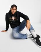 Gant Archive Shield Logo Hoodie In Black