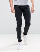 Weekday Form Super Skinny Jeans Form Tuned Black - Gray