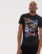 Love Moschino T-shirt With Print - Black