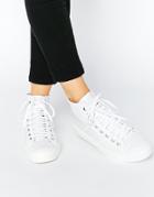 Park Lane Perf Leather High Top Sneakers - White Perf Leather