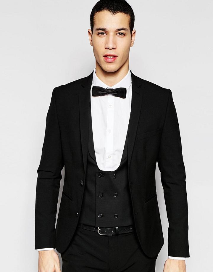 Selected Homme Super Skinny Suit Jacket With Stretch - Black