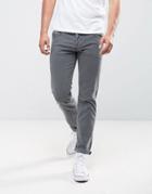 Diesel Belther Slim Stretch Fit Jeans 0681d Light Gray Wash - Gray