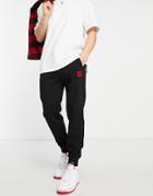Hugo Doak Box Logo Sweatpants In Black