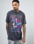 Asos Star Trek Oversized T-shirt With Vintage Print - Gray