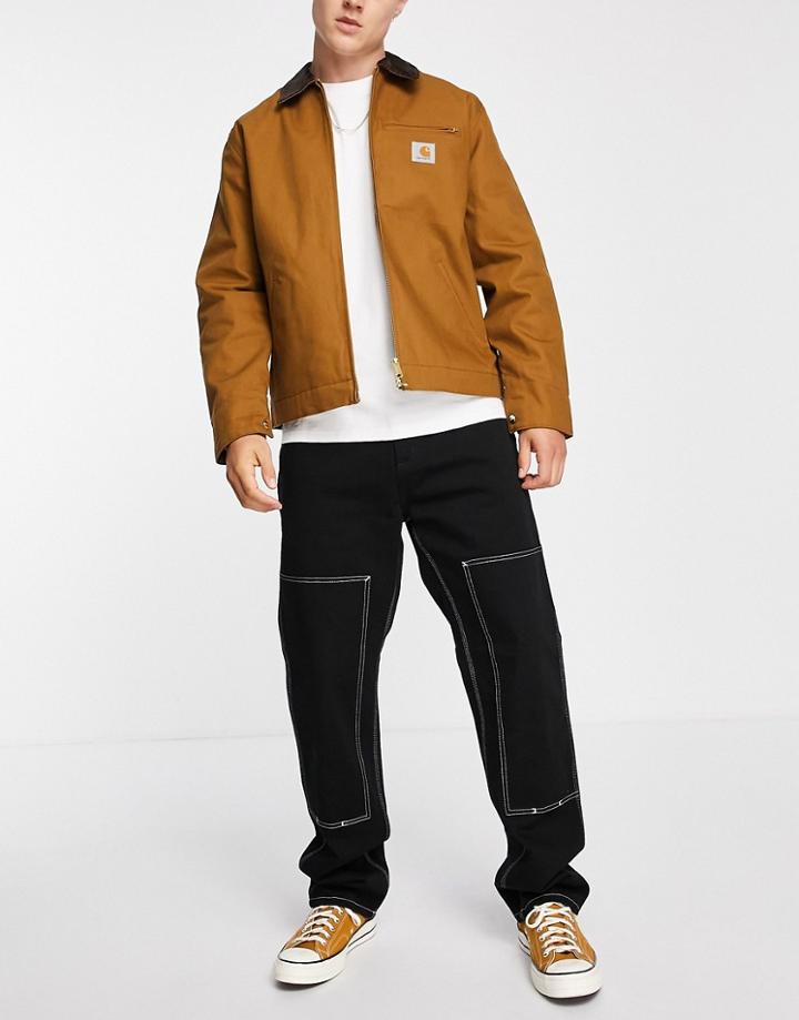 Carhartt Wip Double Front Utility Regular Pants In Black