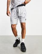Siksilk Marbled Relaxed Shorts In White