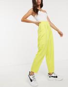 Asos Design 80s Extreme Tapered Pants In Lime - Green