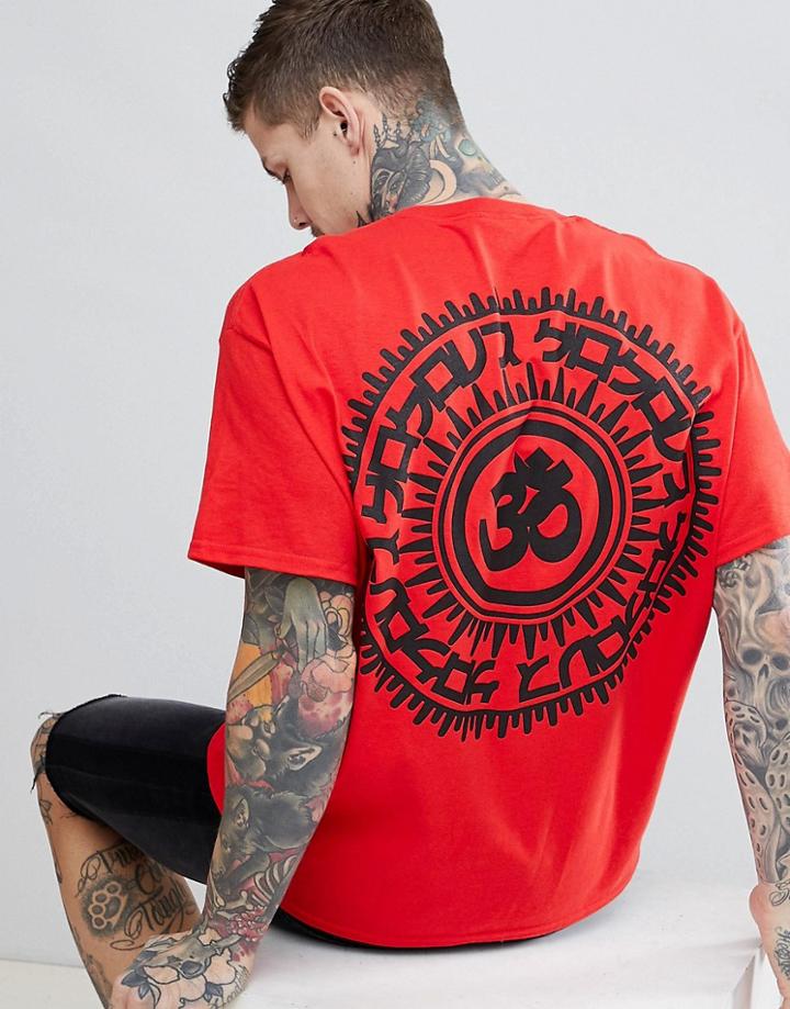 Hnr Ldn Back Print T-shirt - Red