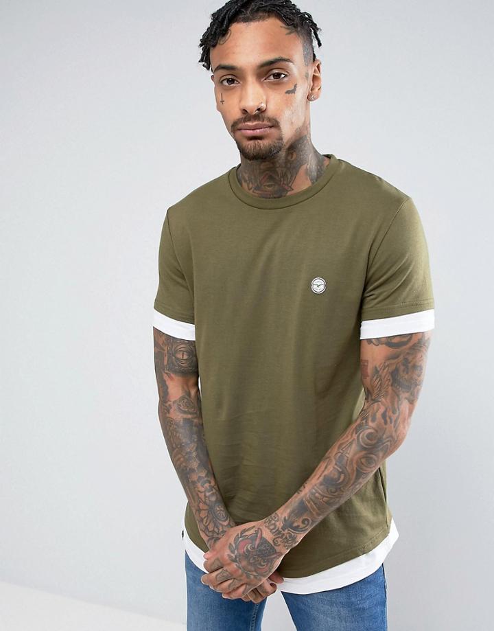Le Breve Longline T-shirt - Green