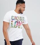 Help Refugees Choose Love Plus X Wilderness Festival Organic Cotton T-shirt - White