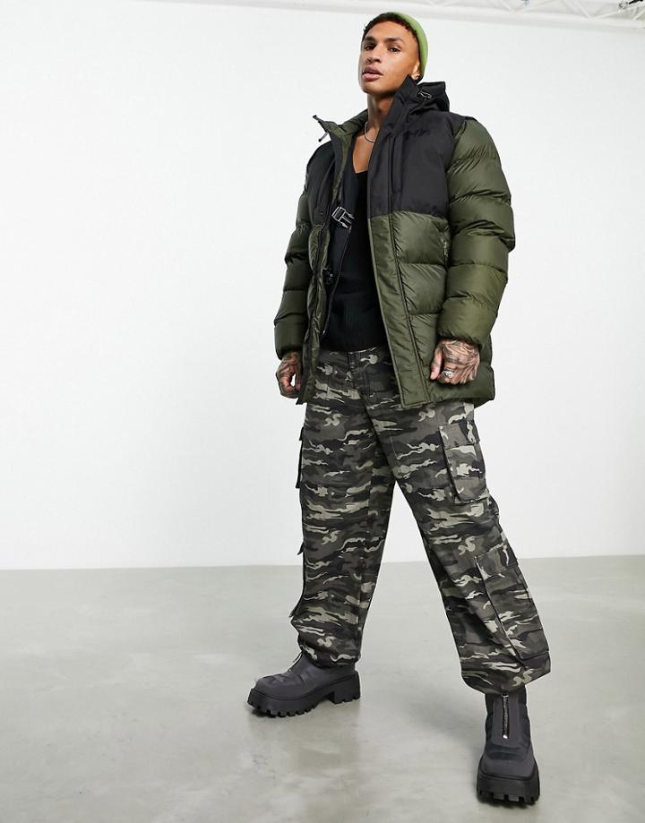 Helly Hansen Active Puffer Coat In Khaki-green