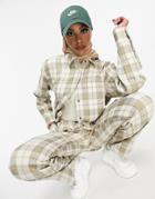 Asos Design Tailored Suit Shirt Top Set In Golf Check-multi