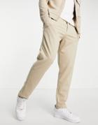 Jack & Jones Premium Sweatpants In Beige - Part Of A Set-neutral