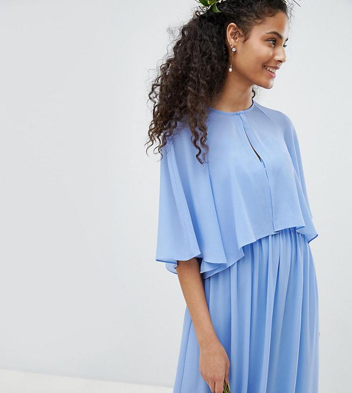 Tfnc Chiffon Cape Cover Up - Blue