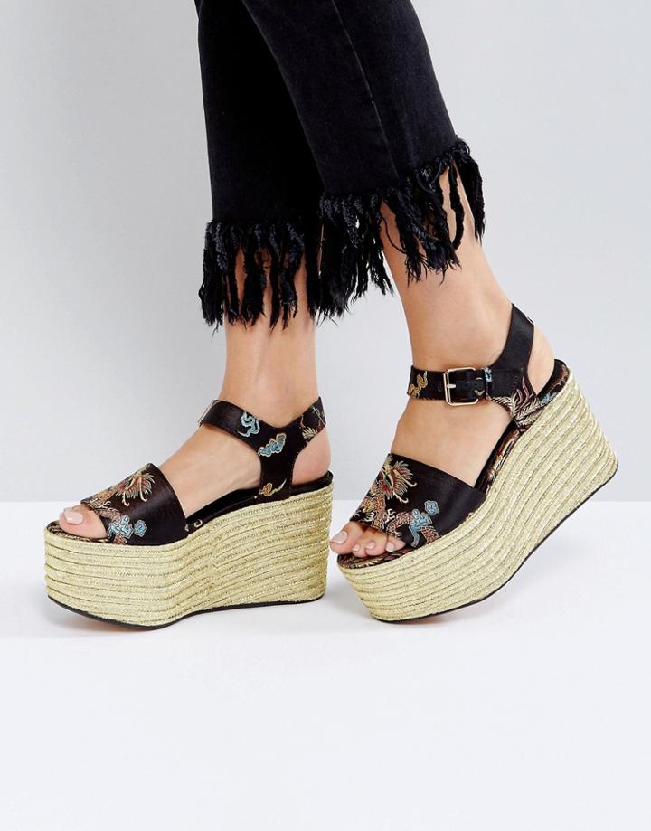 Asos Target Me Mega Wedges - Multi