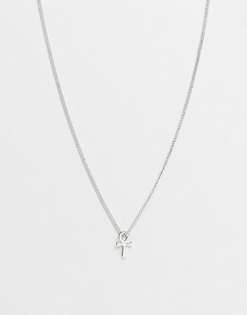Status Syndicate Cross Necklace-silver