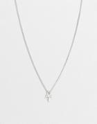 Status Syndicate Cross Necklace-silver