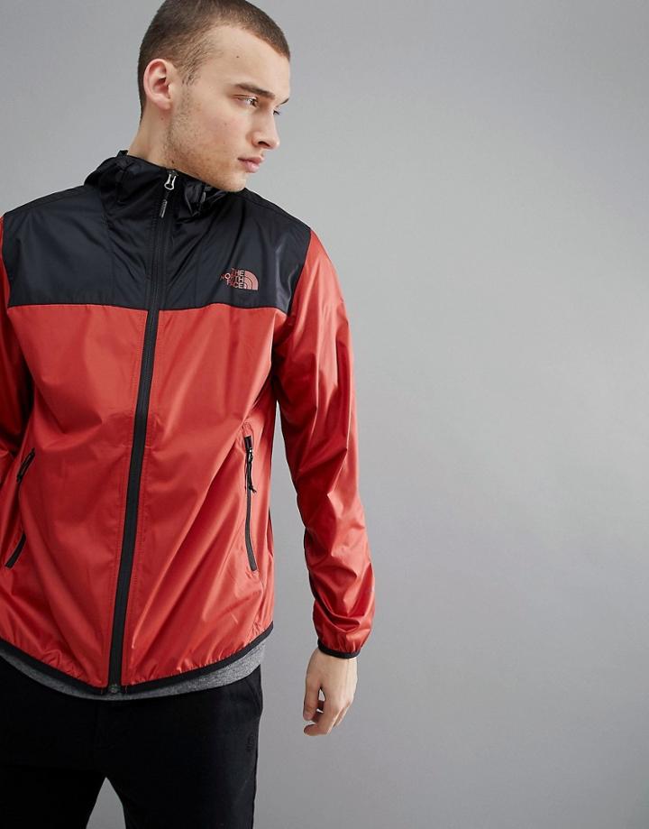 The North Face Cyclone 2 Tone Hooded Jacket In Red - Red