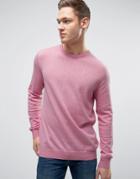 Esprit Sweatshirt With Marl Detail - Pink