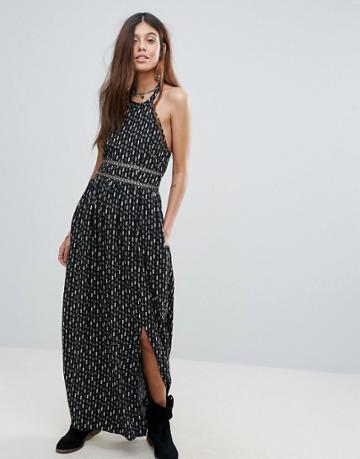 Valley Of The Dolls Perris Halterneck Maxi Dress - Black
