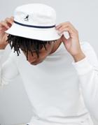 Kangol Stripe Lahinch Bucket Hat In White - White
