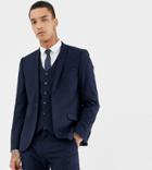 Heart & Dagger Skinny Suit Jacket-navy