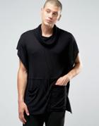 Asos Longline Knitted Sleeveless Top - Black