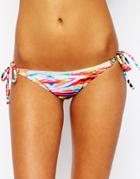 Raisins Tribal Wave Cheeky String Bikini Bottoms - Tribal Wave Print