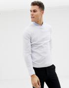 Asos Design Cotton Sweater In White