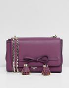 Dune Essey Berry Cross Body Bag With Bow Tassel - Pink