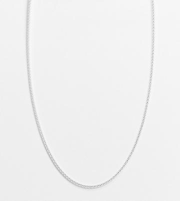 Kingsley Ryan Curved Tube Chain Necklace In Sterling Silver