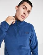 The North Face Tka Glacier 1/4 Zip Fleece In Navy-blues