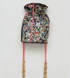 From St Xavier X How Two Live Hand Beaded Drawstring Multi Colored Cross Body Bag - Multi