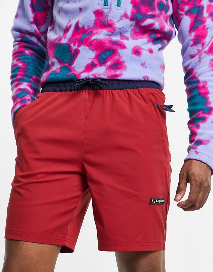 Berghaus 90 Wind Shorts In Burgundy-red