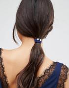 Asos Pack Of 3 Jewel Hair Ties - Multi