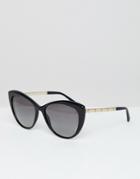 Versace Cat Eye Sunglasses - Black