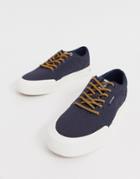 Jack & Jones Canvas Sneaker In Navy - Navy